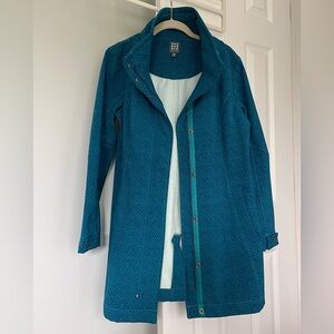 Title Nine Peacekeeper Women’s Zip Front Blue Coat Sz Medium